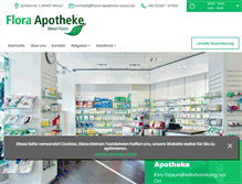 Tablet Screenshot of flora-apotheke-wesel.de